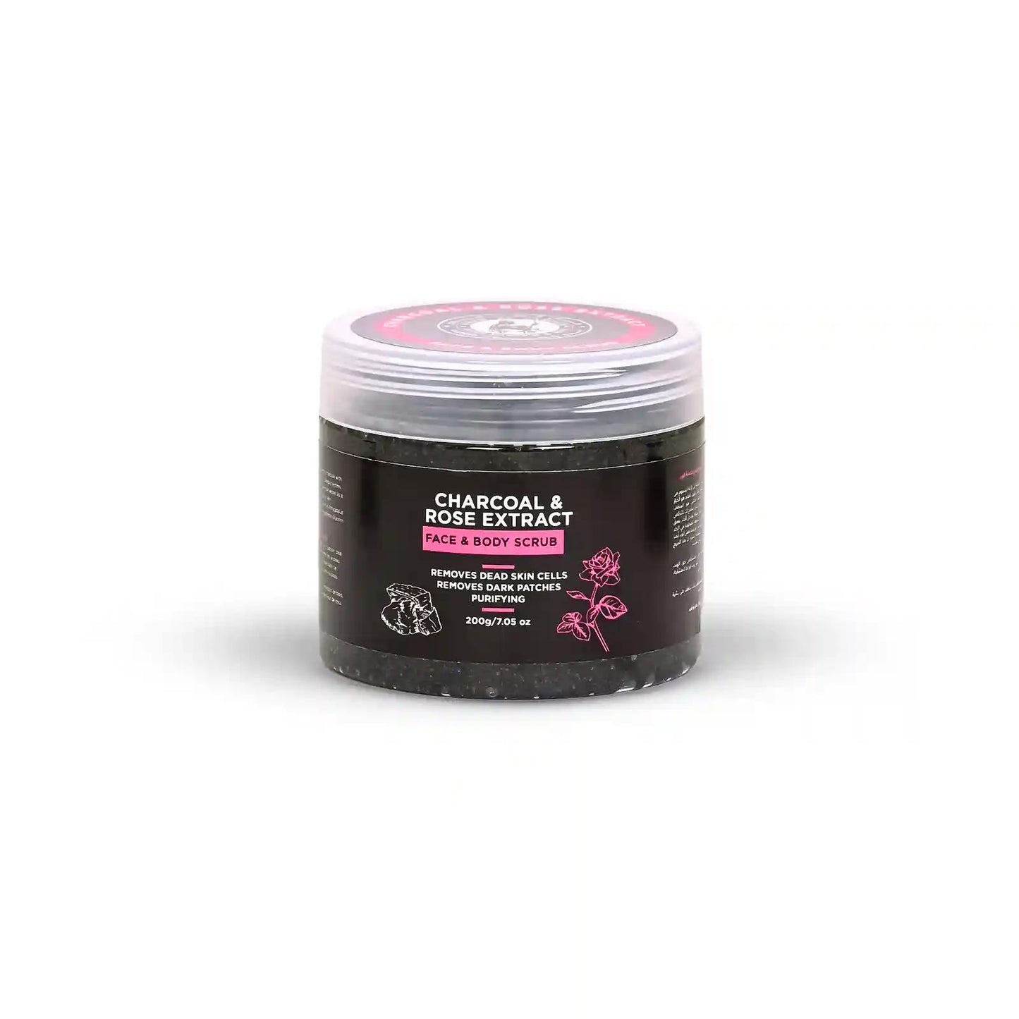 Charcoal & rose extract (150 gr)