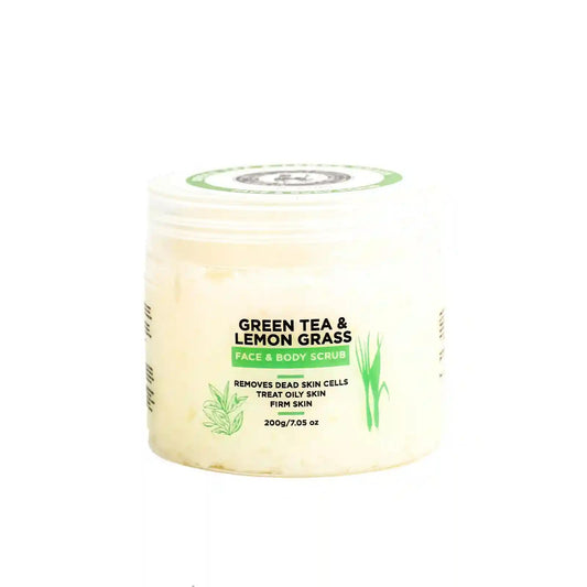Green tea & lemon grass. Face & body scrub (150 gr)